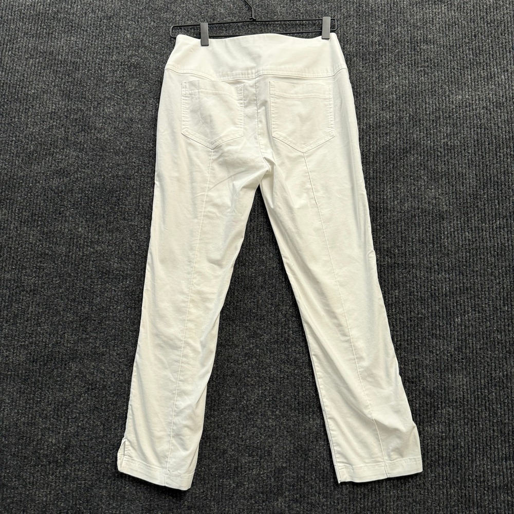 Anatomie Sonia Pants Womens S White High Rise Slim Stretch Travel Trousers - Picture 2 of 13
